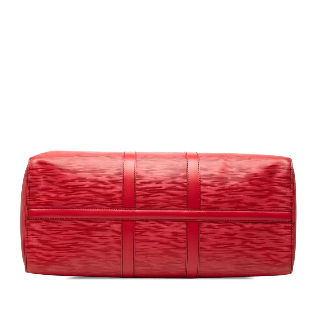 Louis Vuitton Epi Keepall 45 Red Leather Good - Inside View