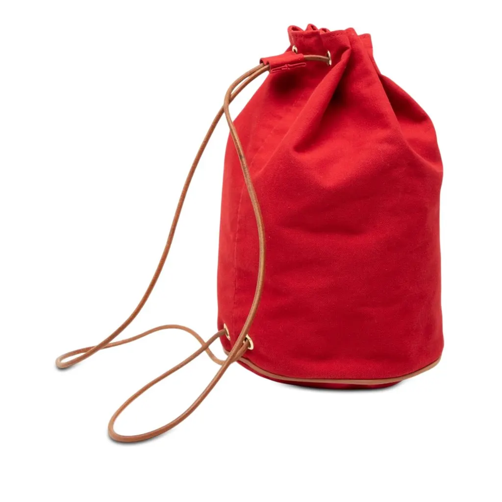 Hermès Toile Polochon Mimile Red Very good - Back View