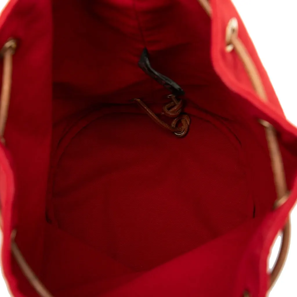 Hermès Toile Polochon Mimile Red Very good - Model View