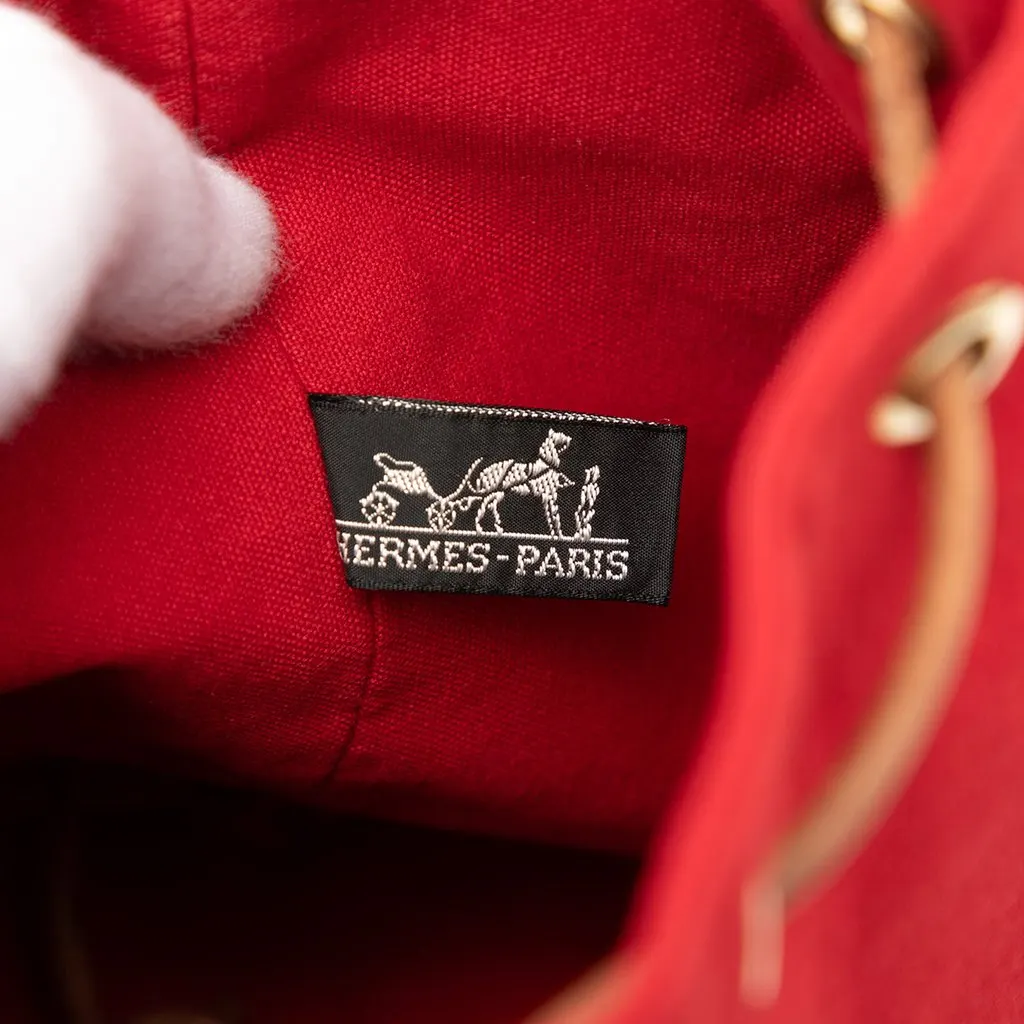 Hermès Toile Polochon Mimile Red Very good - Box View