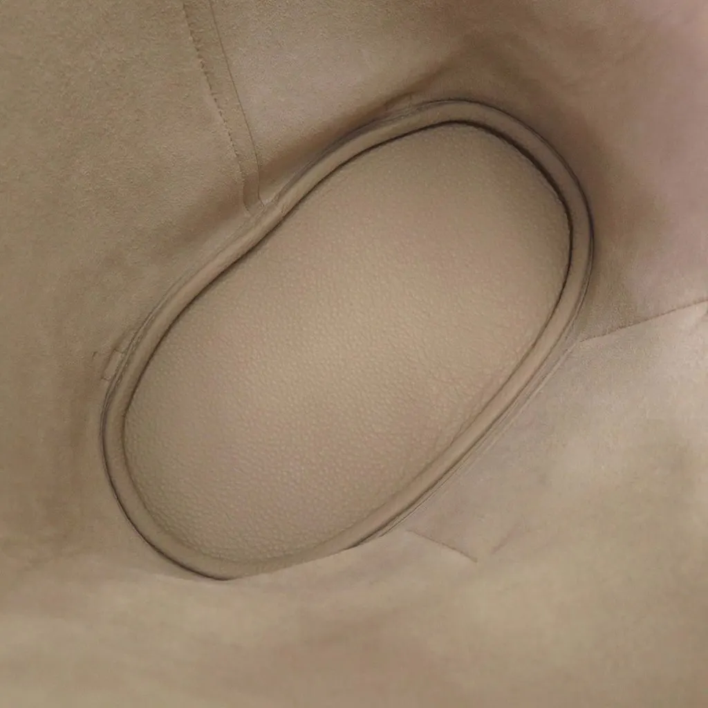 Loro Piana Grained Calfskin Extra Drawstring Backpack Beige Leather Very good - Model View