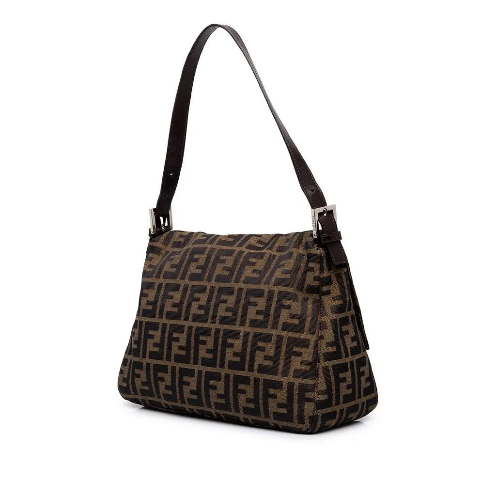 Fendi Zucca Canvas Mamma Forever Brown Canvas Good - Back View