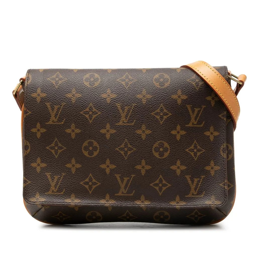 Louis Vuitton Monogram Musette Tango Short Strap Brown Very good - Front View