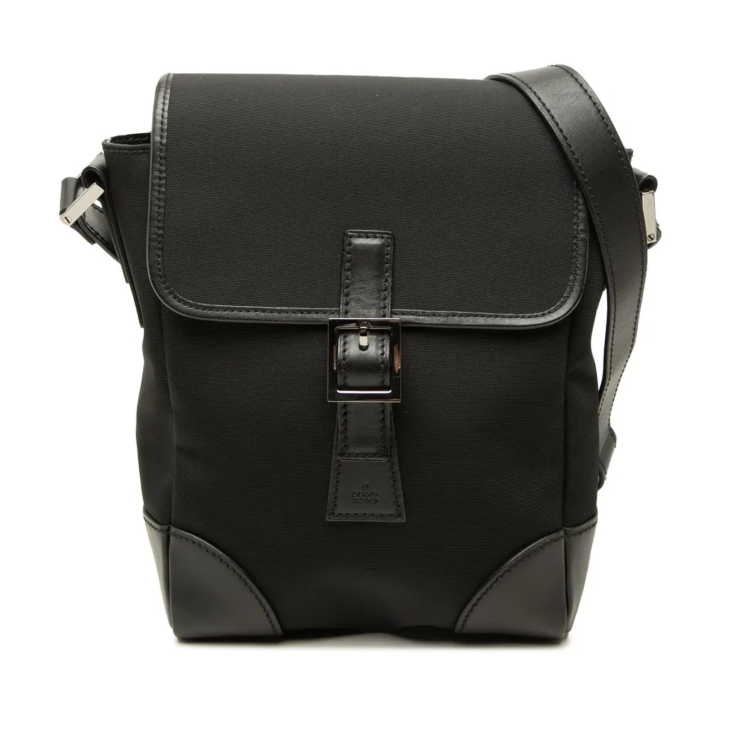 Gucci Nylon Crossbody Black Polyamide Good - Front View