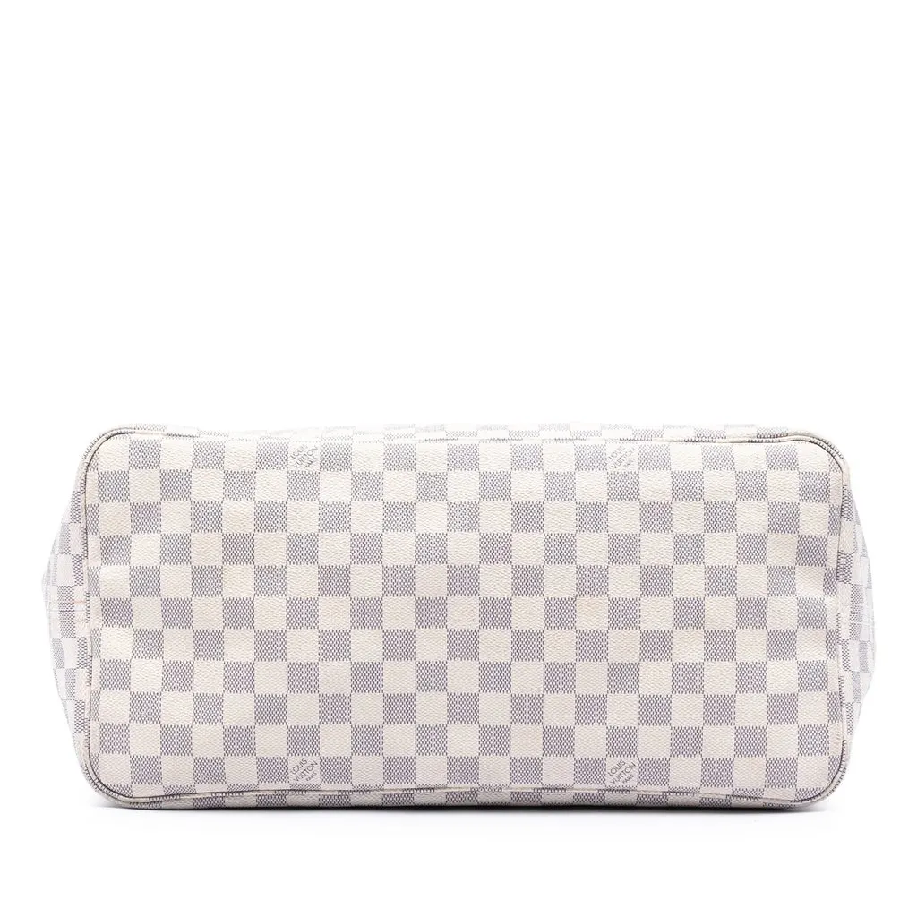 Louis Vuitton Damier Azur Neverfull GM White Very good - Inside View