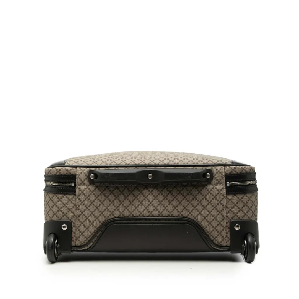 Gucci Diamante Coated Canvas Carry On Trolley Beige Very good - Inside View
