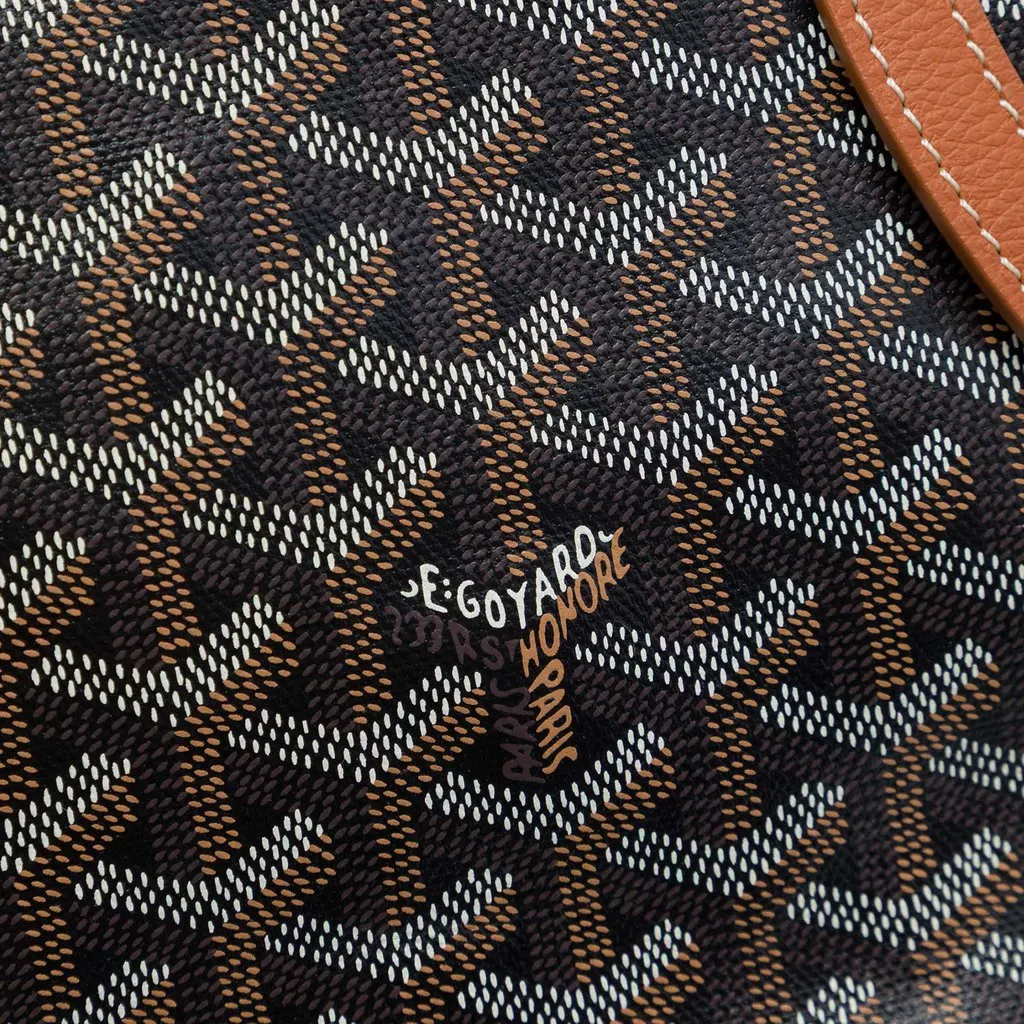 Goyard Goyardine Chien Gris Pet Carrier Black Canvas Good - Box View