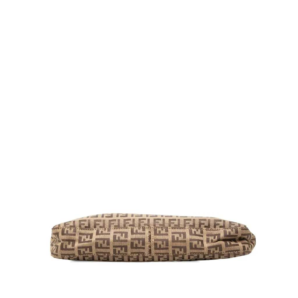 Fendi Zucchino Canvas Pochette Beige Very good - Inside View