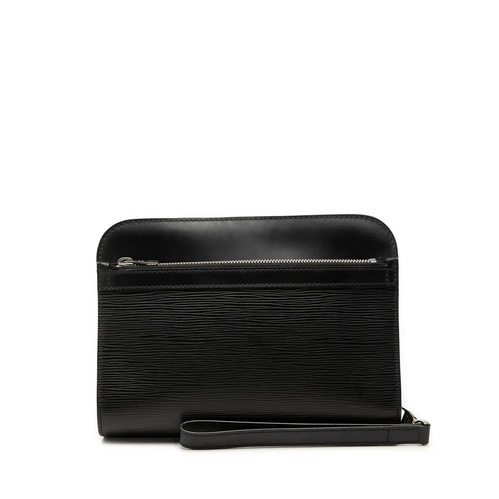 Louis Vuitton Epi Pochette Hoche Black Leather Very good - Front View