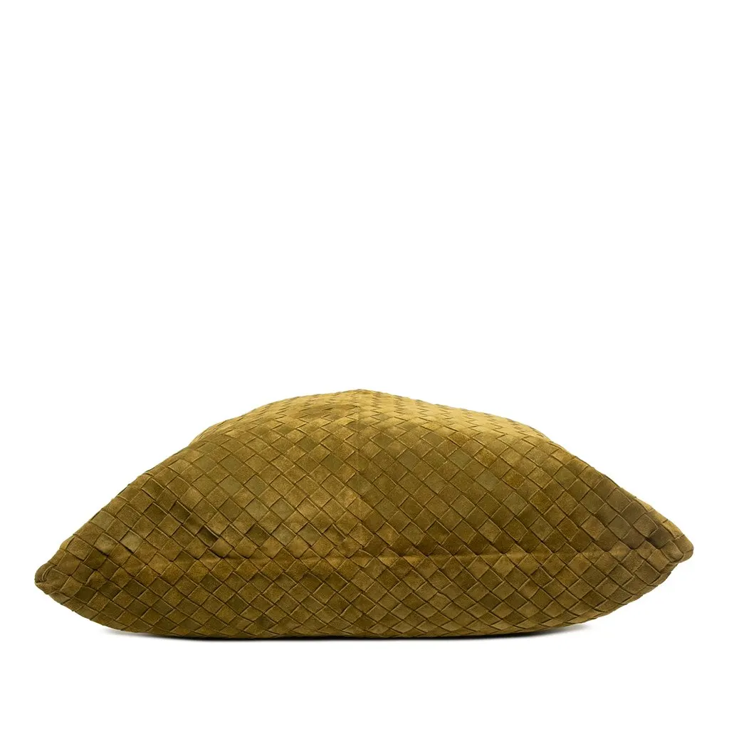 Bottega Veneta Large Suede Intrecciato Hop Hobo Green Suede Very good - Inside View