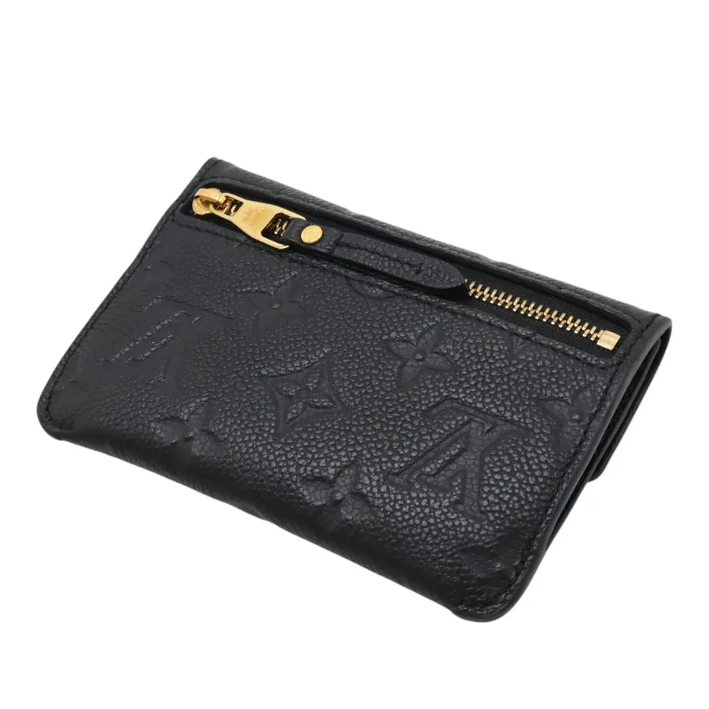 Louis Vuitton Monogram Empreinte Key Pouch Black Leather Very good - Back View