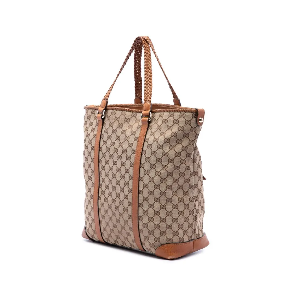 Gucci Large GG Canvas Marrakech Tote Beige Canvas Very good - Back View