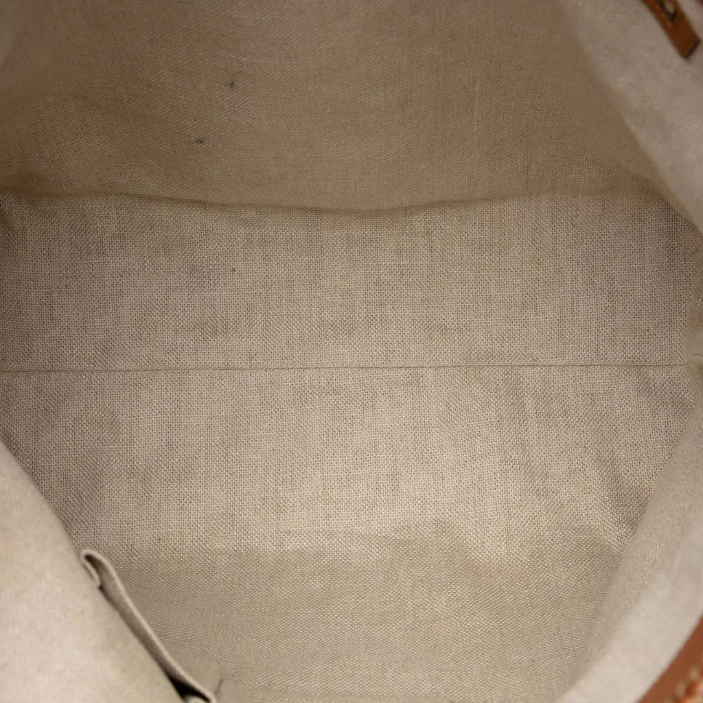Gucci Large GG Canvas Marrakech Tote Beige Canvas Very good - Model View