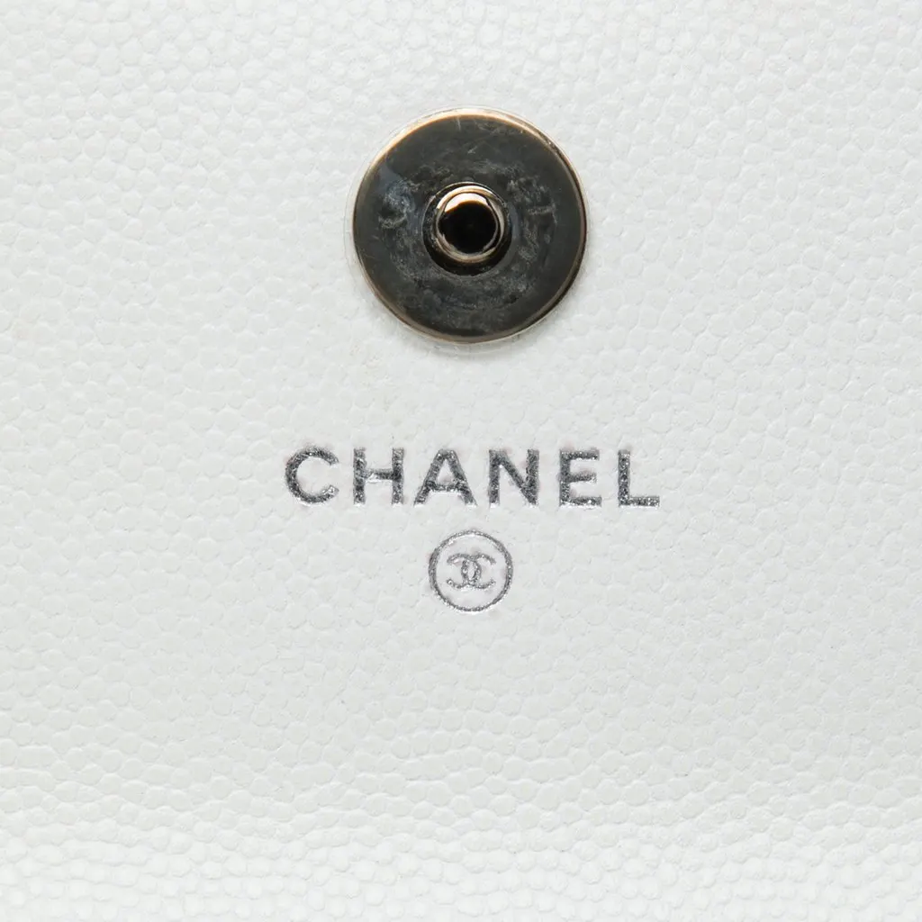 Chanel Quilted Caviar My Everything Belt Bag White Leather Very good - Box View