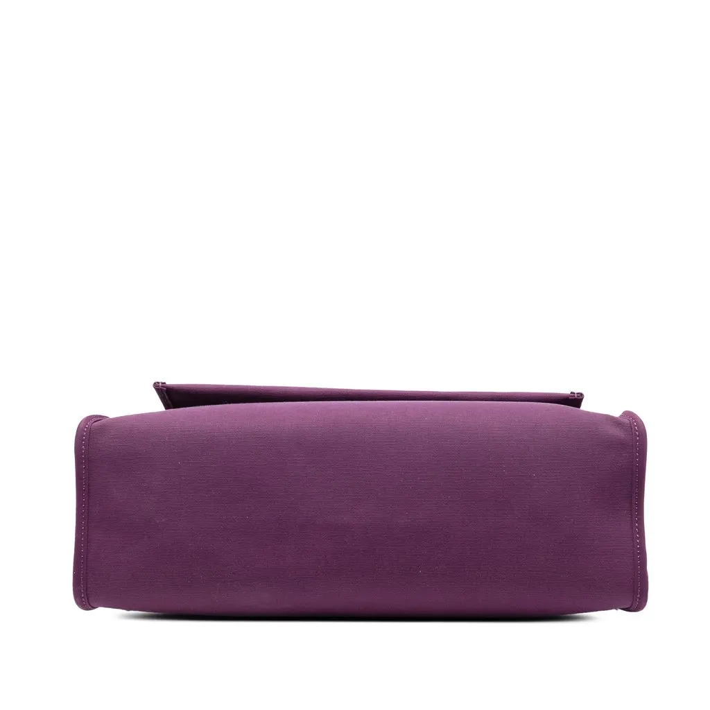 Hermès Toile Verso Herbag Zip 31 Purple Canvas Good - Inside View