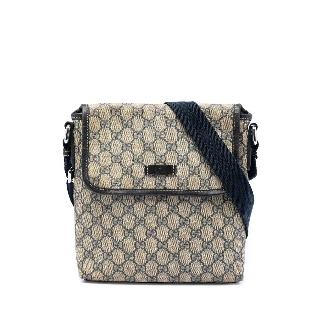 Gucci GG Supreme Crossbody Beige Very good - Front View