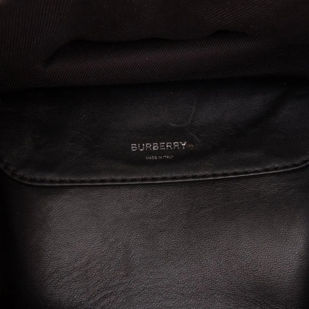 Burberry Small Grained Calfskin Cube Satchel Red Leather Good - Box View