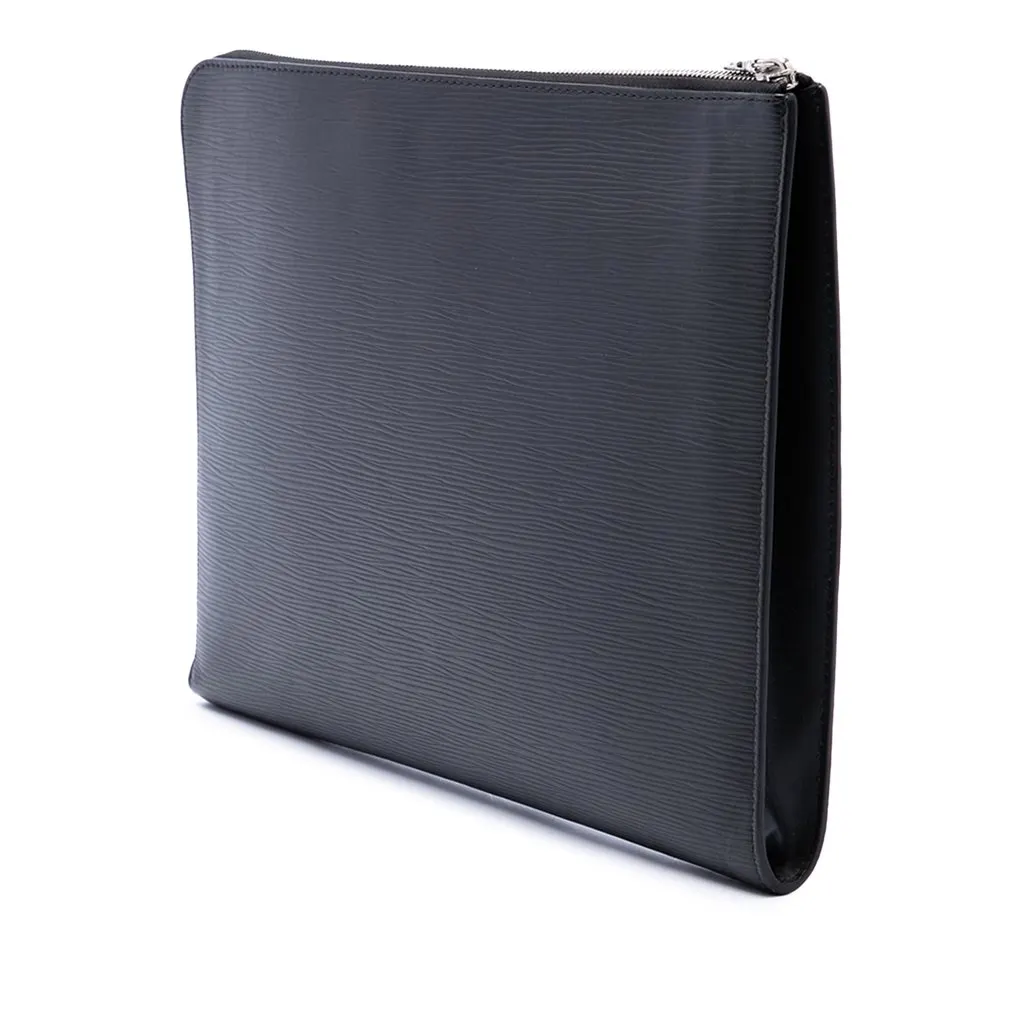 Louis Vuitton Epi Pochette Jour GM Black Leather Very good - Back View