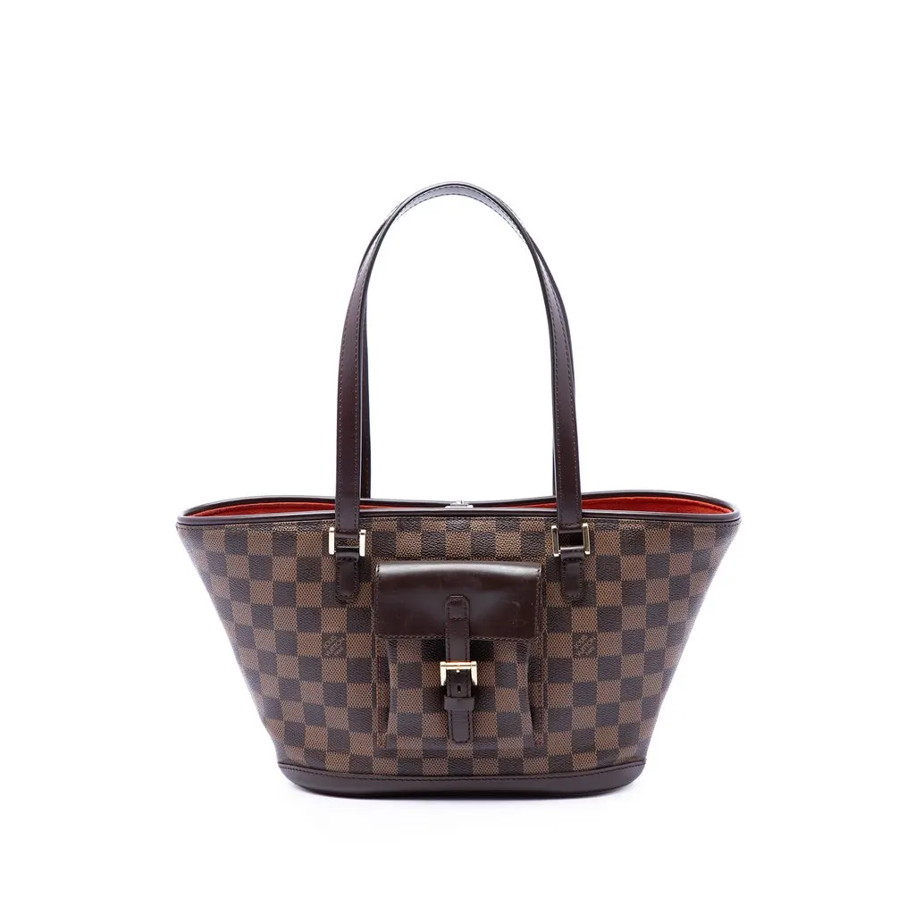 Louis Vuitton Damier Ebene Manosque PM Brown Very good - Front View