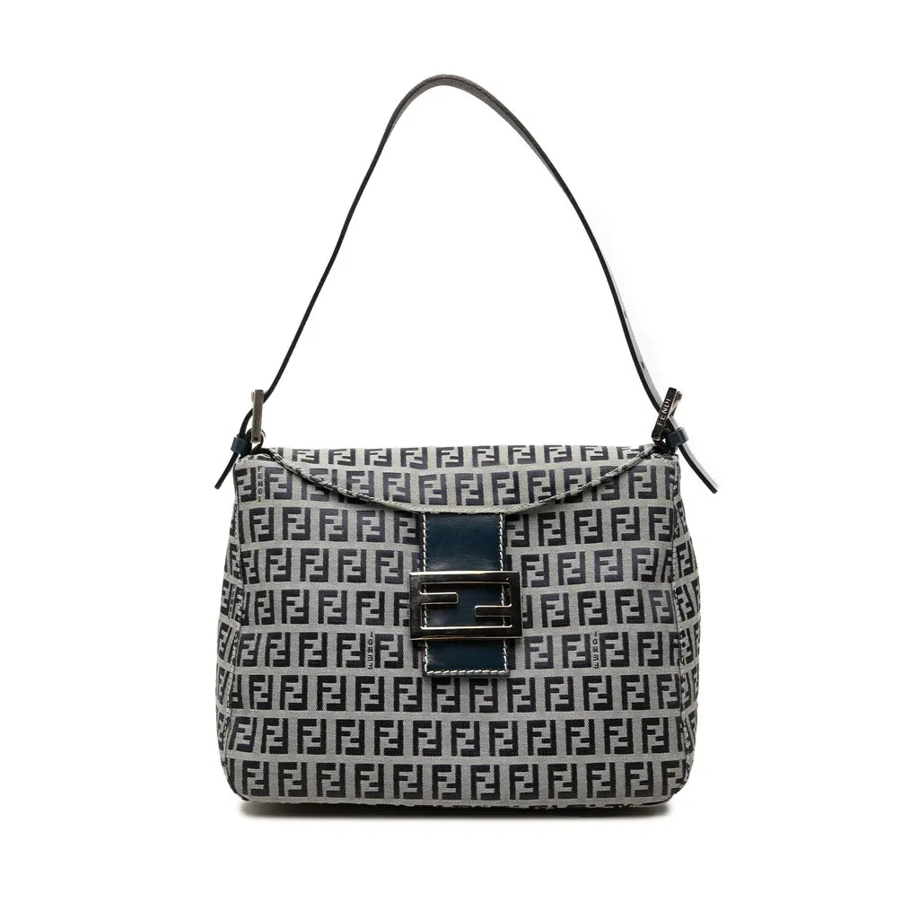 Fendi Zucchino  Canvas Double Flap Mamma MultiColor Canvas Very good - Front View