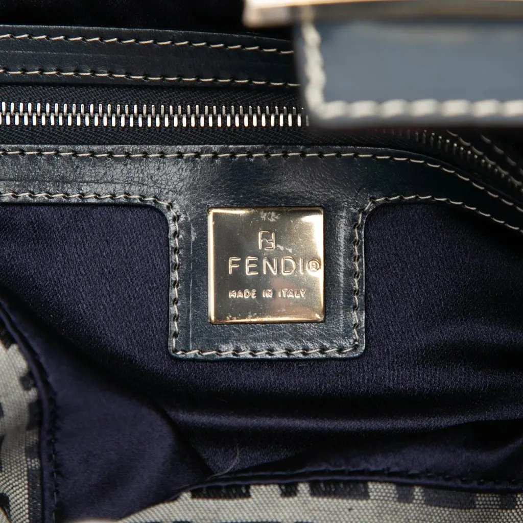 Fendi Zucchino  Canvas Double Flap Mamma MultiColor Canvas Very good - Box View