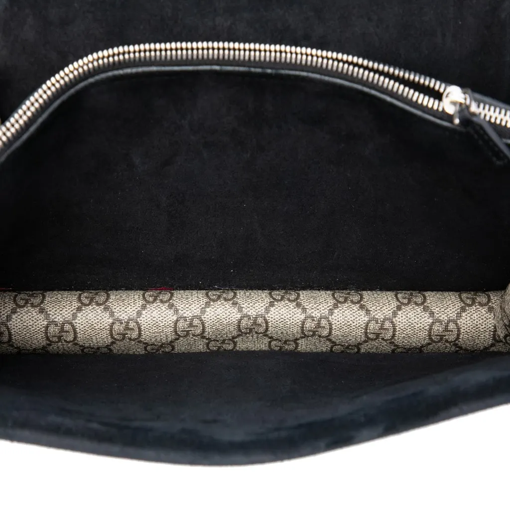 Gucci Medium GG Supreme Dionysus Shoulder Bag Beige Canvas Very good - Model View