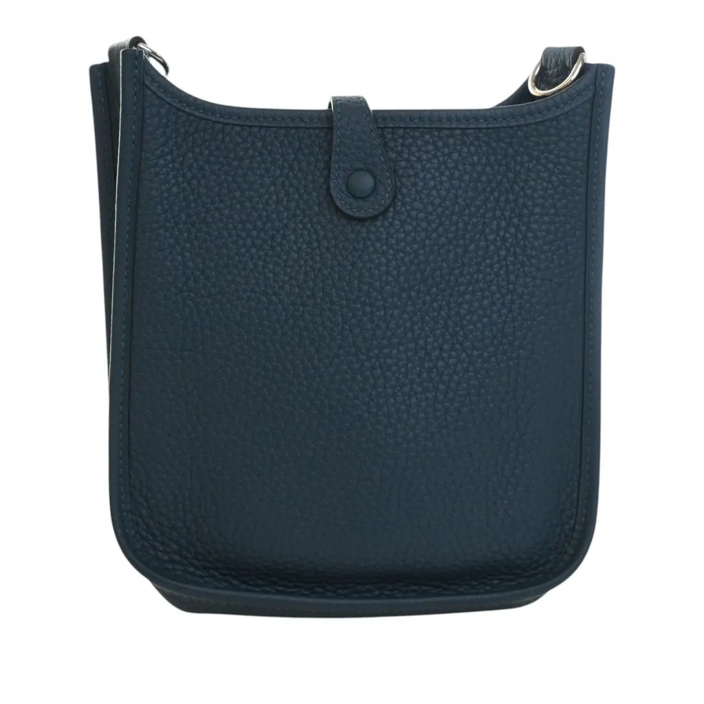Hermès Clemence Evelyne TPM 16 Blue Leather Very good - Model View