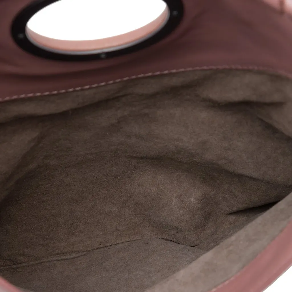 Bottega Veneta Nappa Intrecciato Turn Lock Clutch Pink Leather Very good - Model View