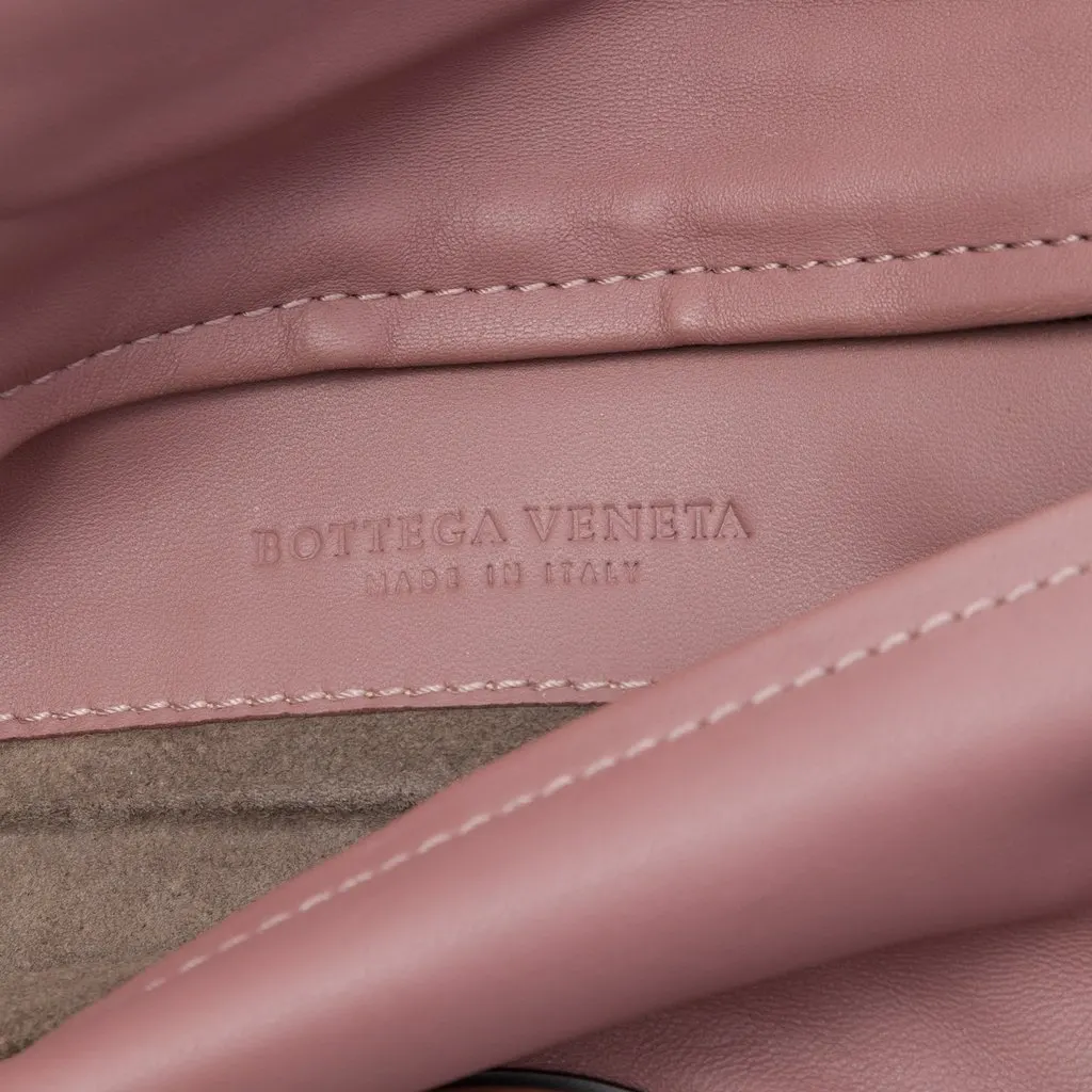 Bottega Veneta Nappa Intrecciato Turn Lock Clutch Pink Leather Very good - Box View