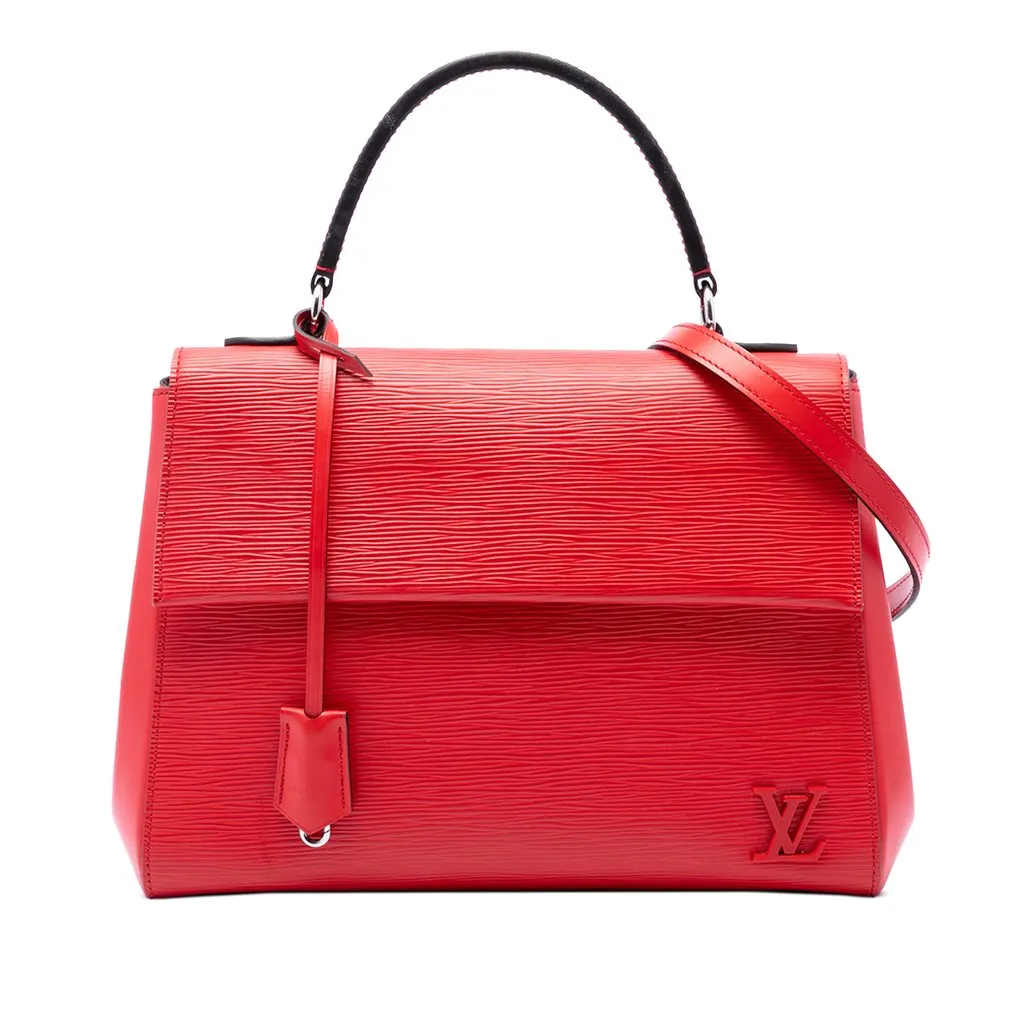 Louis Vuitton Epi Cluny MM Red Leather Good - Front View