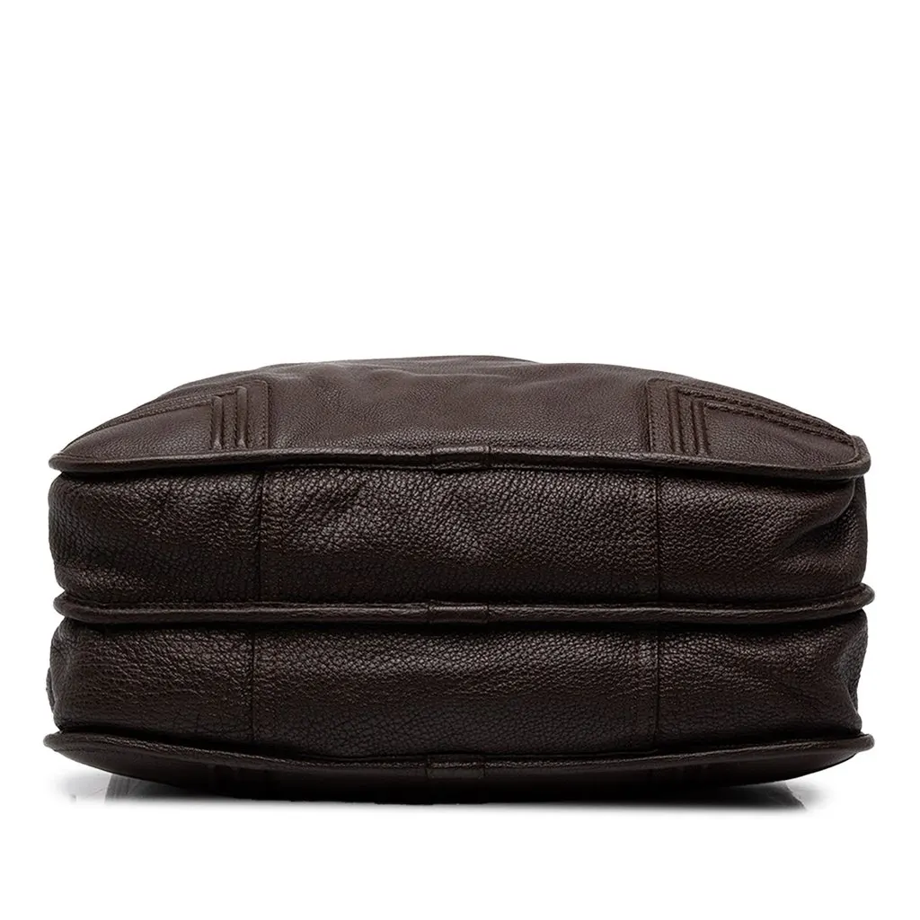 Loewe Goatskin Amazona Business Bag Brown Leather Very good - Inside View