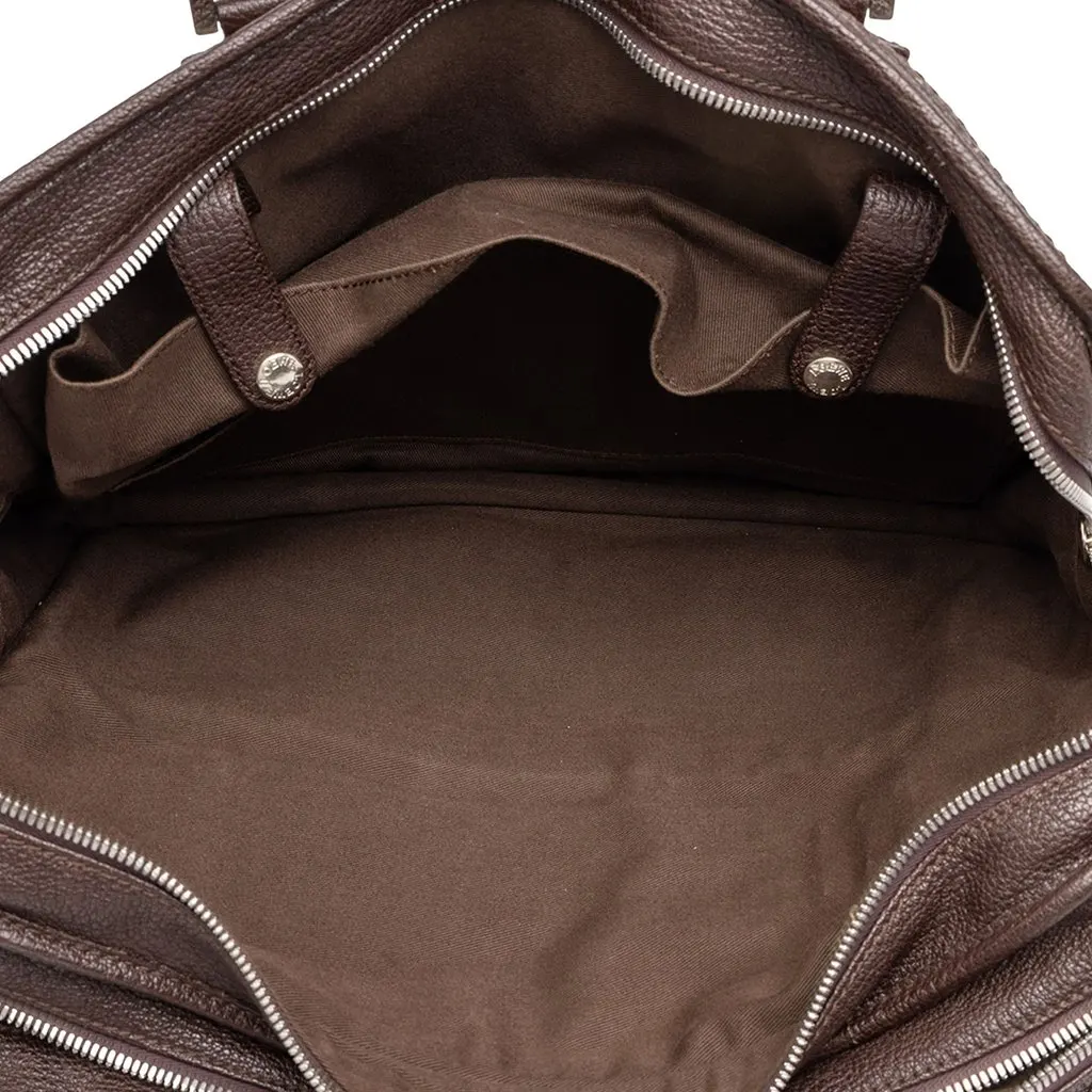 Loewe Goatskin Amazona Business Bag Brown Leather Very good - Model View
