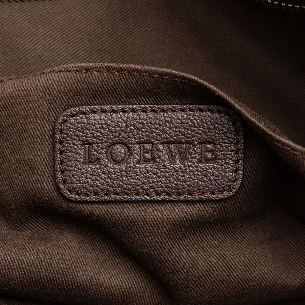 Loewe Goatskin Amazona Business Bag Brown Leather Very good - Box View