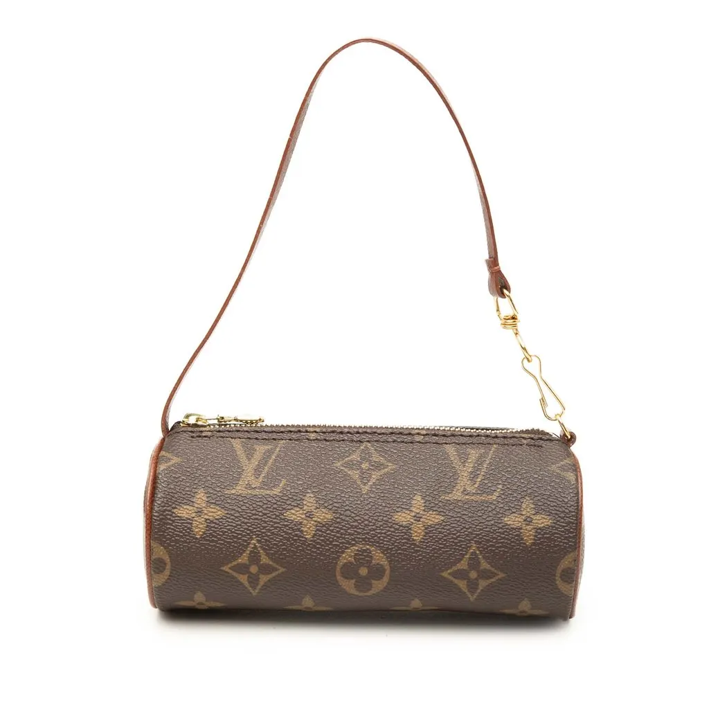 Louis Vuitton Monogram Papillon Pochette Brown Very good - Front View