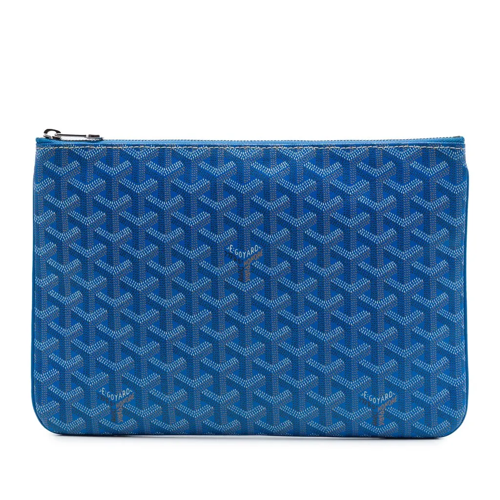 Goyard Goyardine Senat MM Blue Very good - Front View