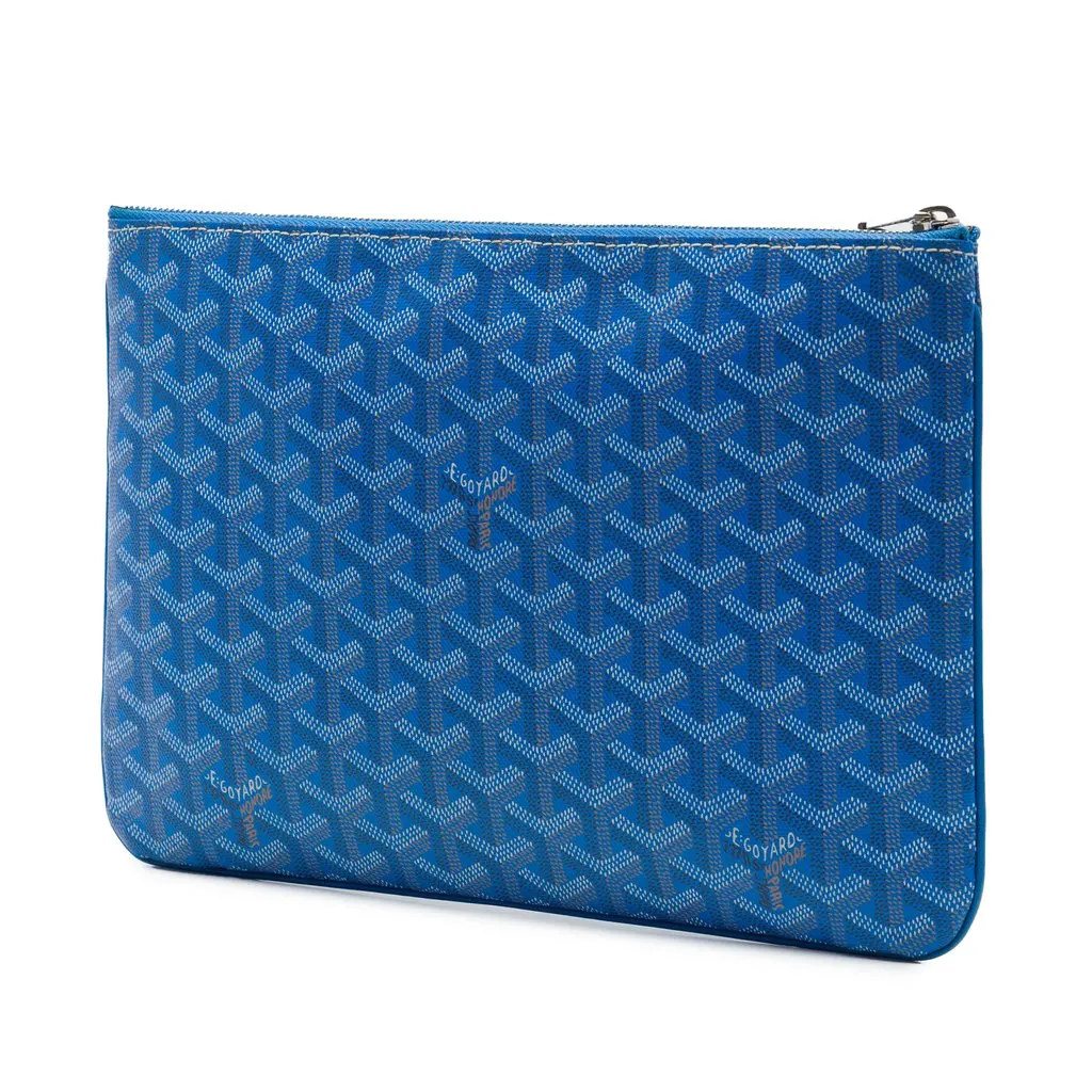 Goyard Goyardine Senat MM Blue Very good - Back View
