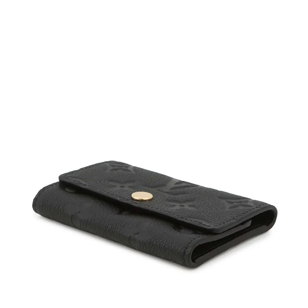 Louis Vuitton Monogram Empreinte 6 Key Holder Black Leather Very good - Back View