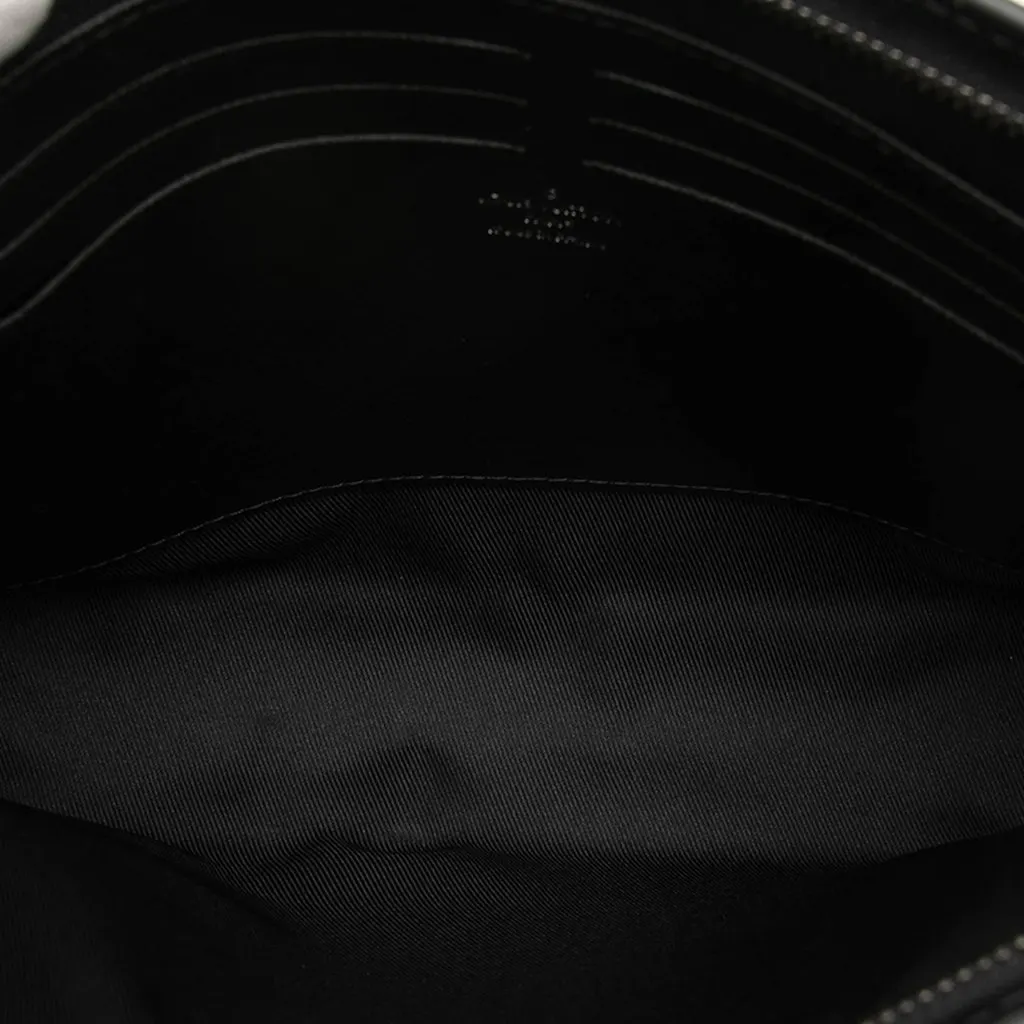 Louis Vuitton Monogram Eclipse Pochette Voyage MM Black Canvas Good - Model View