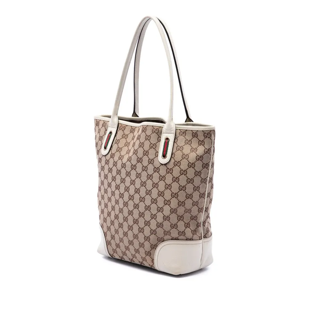 Gucci GG Canvas Princy Tote Beige Canvas Very good - Back View
