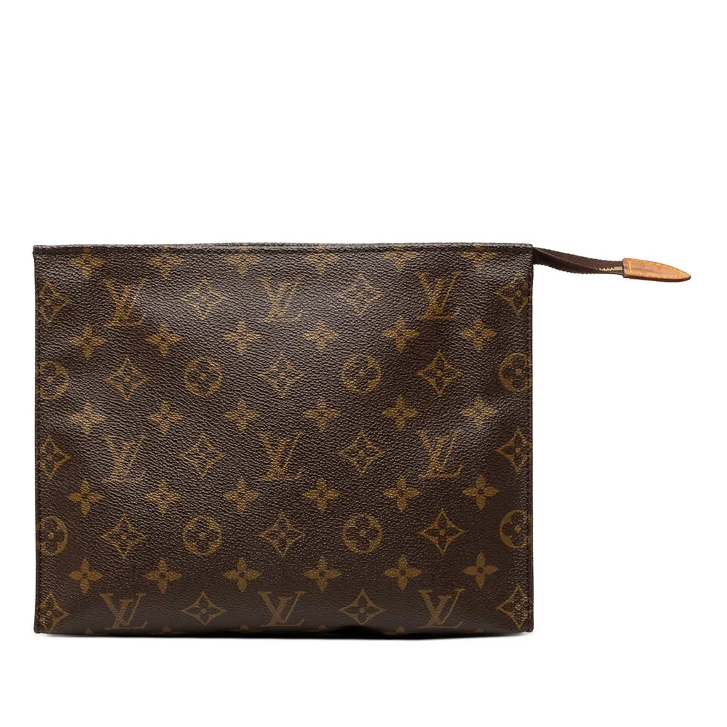 Louis Vuitton Monogram Toiletry Pouch 26 Brown Very good - Front View