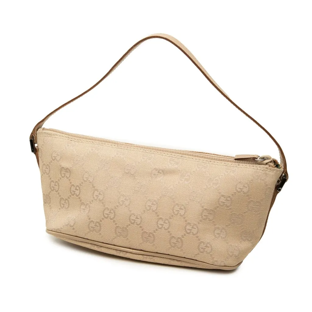 Gucci GG Canvas Boat Beige Canvas Good - Back View