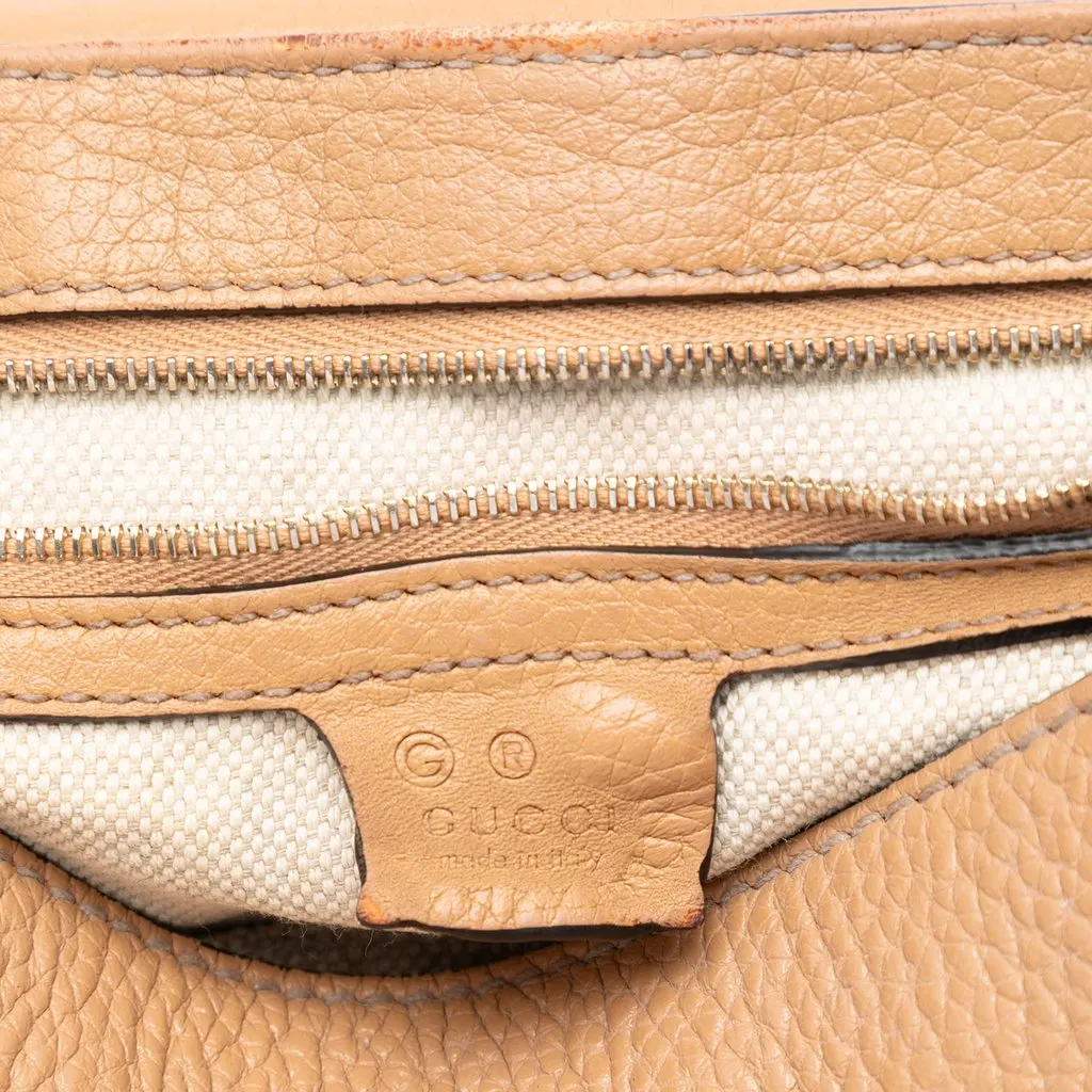 Gucci Medium Calfskin Soho Chain Flap Crossbody Brown Leather Very good - Box View