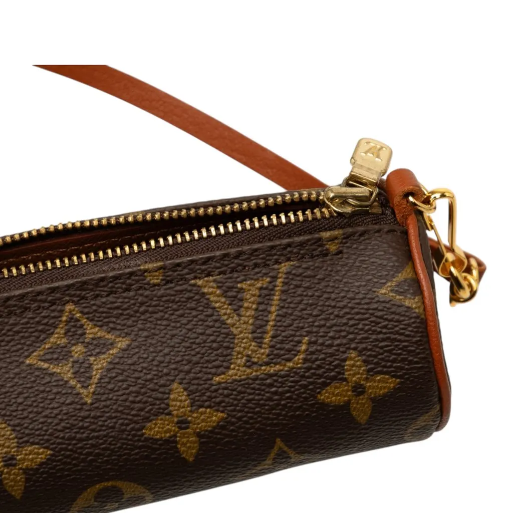 Louis Vuitton Monogram Papillon Pochette Brown Canvas Good - Box View