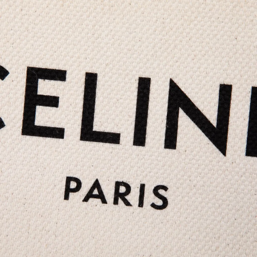 Celine Large Canvas Logo Pouch Brown Very good - Box View
