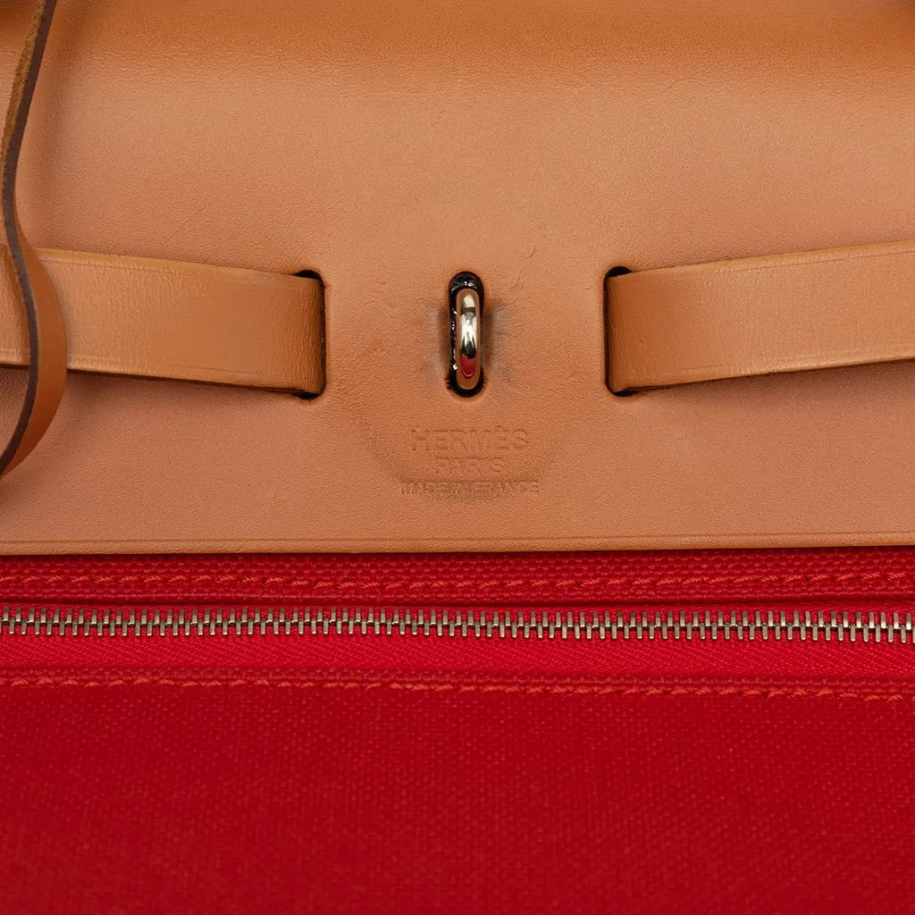 Hermès Toile Herbag Zip 31 Orange Very good - Box View