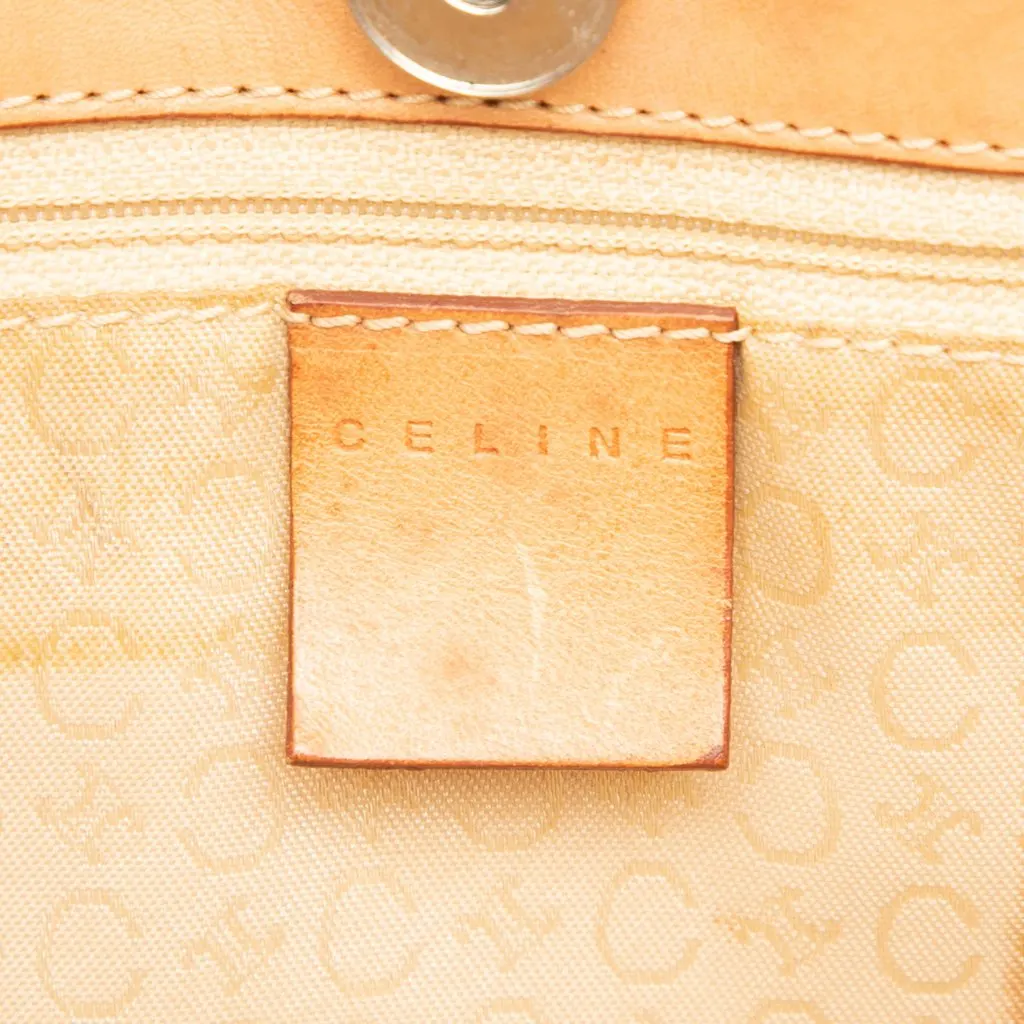 Celine C Macadam Denim Shoulder Bag Blue Very good - Box View