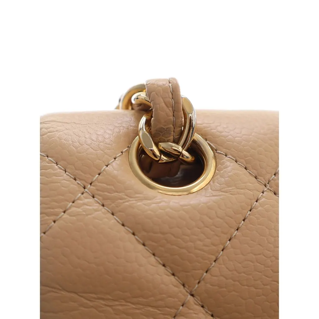 Chanel Jumbo Classic Caviar Double Flap Beige Leather Very good - Box View