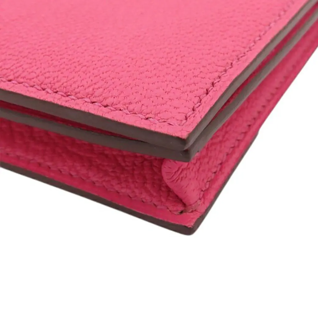 Hermès Chevre Bearn Soufflet Bifold Long Wallet Pink Leather Very good - Inside View