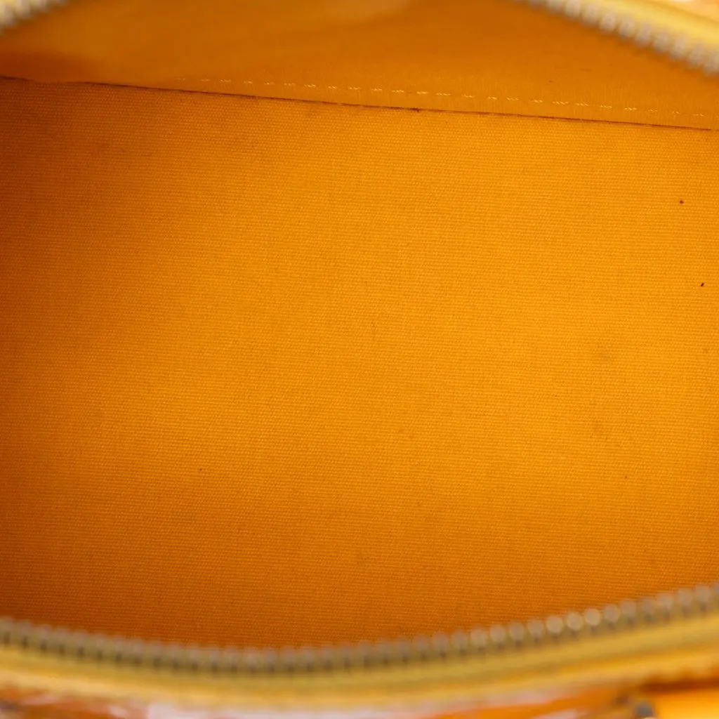 Louis Vuitton Monogram Vernis Alma BB Yellow Leather Very good - Model View