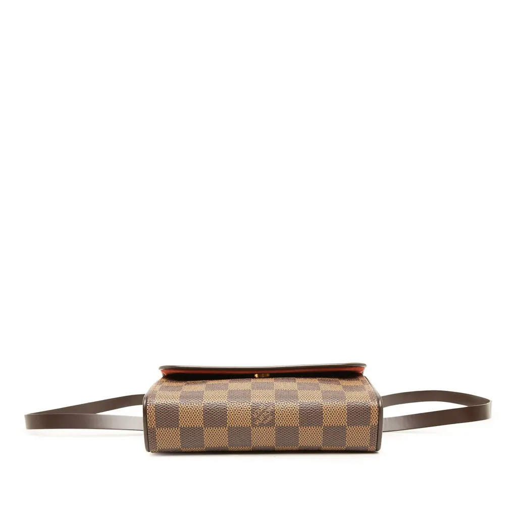 Louis Vuitton Damier Ebene Florentine Pochette Brown Canvas Very good - Inside View